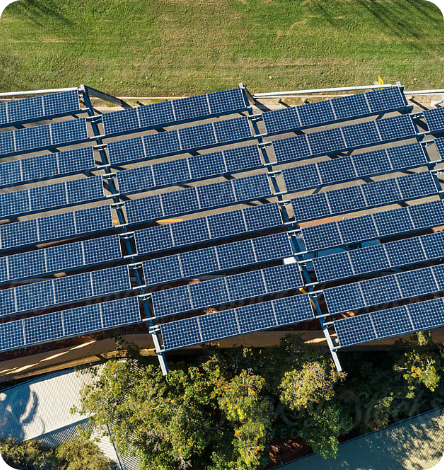 Commercial solar installation